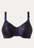 Hedona beugel bh met kantborduring - Donkerblauw