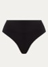 Icon high waisted bikinislip - Zwart
