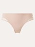 Li tanga met mesh - Creme