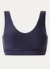 Naadloze bralette met vulling - Donkerblauw