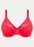 Norah beugel bh van kant - Rood