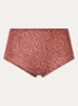 One-size-fits-all high waisted naadloze slip - Steenrood