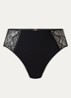 Origins high waisted naadloze slip met kant - Zwart