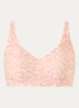 Power voorgevormde bralette met panterprint - Abrikoos