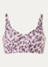 Power voorgevormde bralette met panterprint - Roze