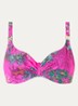 Sauvage bikinitop met beugel - Donkerroze
