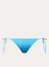 Tanga bikinislip met structuur - Blauw