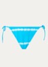 Tanga bikinislip met structuur - Donkerblauw
