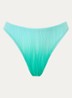 Tanga bikinislip met structuur - Turquoise