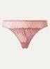 Tanga van mesh - Oudroze