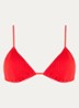Triangel bikinitop met uitneembare vulling - Rood