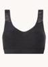 Voorgevormde bralette met kant - Zwart