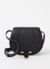 Marcie Small crossbodytas van kalfsleer - Zwart
