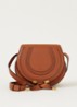 Marcie Small crossbodytas van kalfsleer - Roestbruin
