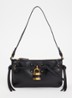 Mini Paddington Sling schoudertas van lamsleer - Zwart