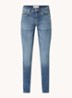 Cisun mid waist skinny jeans in gekleurde wassing  - Indigo