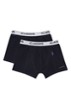 Boxershorts in uni in 2-pack - Donkerblauw