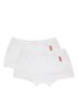 Boxershorts in uni in 2-pack - Wit