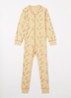 Pyjama met print - Lichtgeel
