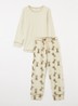 Pyjamaset met print - Beige