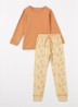 Pyjamaset met print - Orange