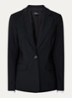Blazer van travelstof met klepzakken en stretch - Zwart