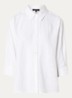 Blouse in linnenblend - Wit