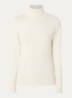 Fijngebreide pullover met col - Gebroken wit