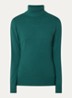 Fijngebreide pullover met col - Zeegroen