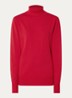 Fijngebreide pullover met col - Rood