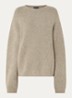 Fijngebreide trui in alpaca wolblend - Beige