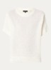Grofgebreide top met lurex - Beige