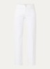 Low waist straight leg jeans met gekleurde wassing - Wit