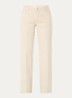 Low waist straight leg jeans met gekleurde wassing - Beige