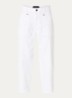 Mid waist balloon fit jeans met opgestikte zakken - Wit
