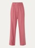 Mid waist wide fit broek met steekzakken - Oudroze