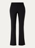 Noos high waist flared fit pantalon met steekzakken - Zwart