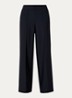 Noos high waist wide fit pantalon met steekzakken - Donkerblauw