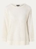 Semi-transparante pullover met pailletten - Ivoor