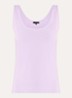 Tanktop met ronde hals - Lila