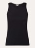 Tanktop met ronde hals - Zwart