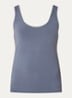 Tanktop met ronde hals - Staalblauw
