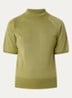 Top met metallic finish - Mosgroen