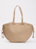 Alban schoudertas van kalfsleer - Beige