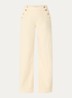 Denise high waist straight leg jeans met gekleurde wassing - Lichtgeel