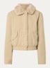 Jack met imitatiebont en steekzakken - Beige