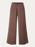 Pantin high waist wide fit pantalon met steekzakken - Bruin