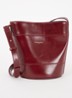 Solveig crossbodytas van kalfsleer - Bordeauxrood