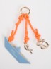 Tasbedel met leren detail - Orange