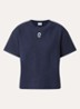 Tomo T-shirt van piqué katoen met logoborduring - Donkerblauw